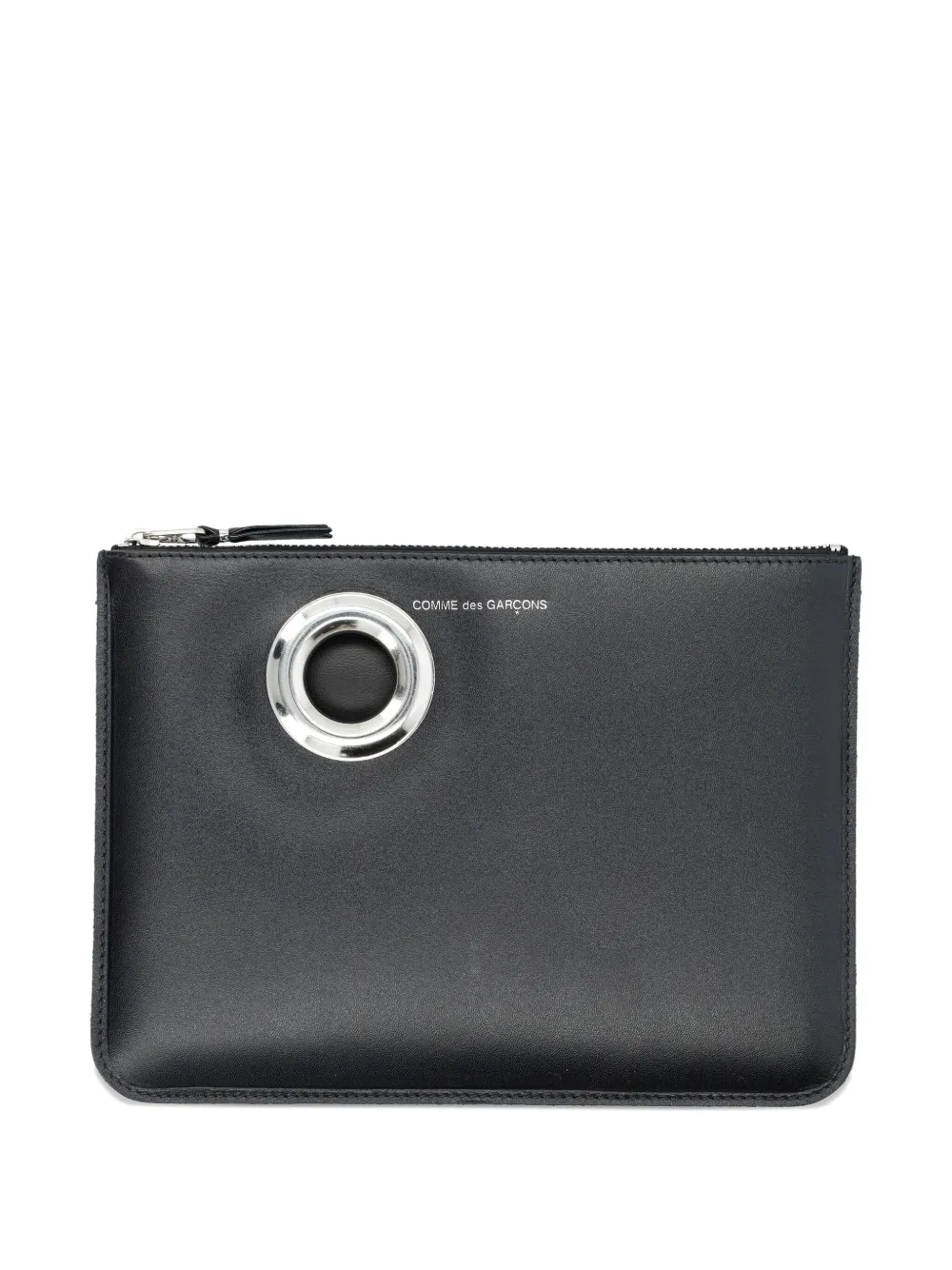 Comme Des Garçons Wallet eyelet zip wallet Zwart