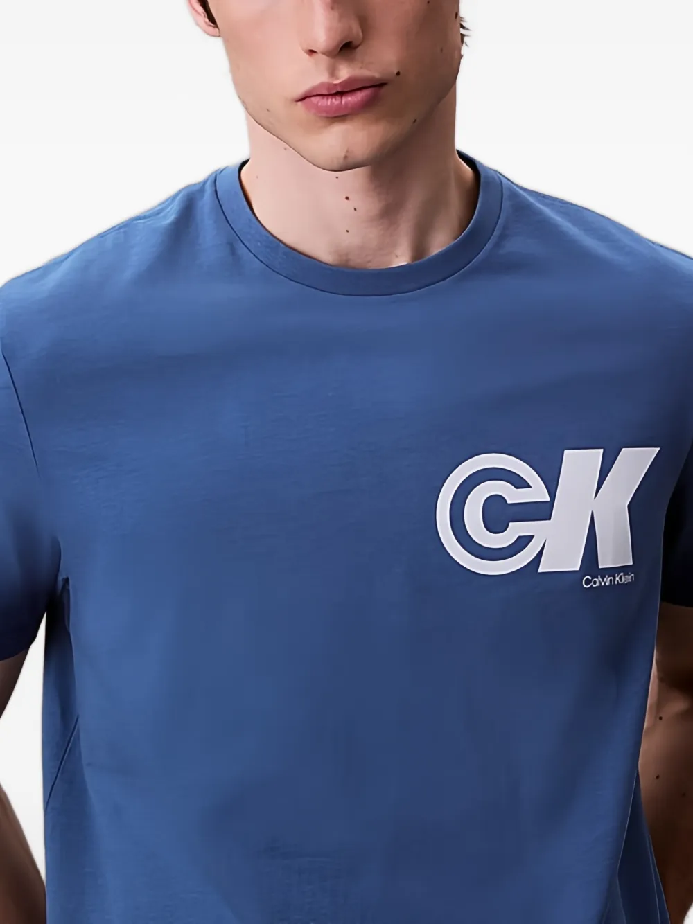 Calvin Klein T-shirt met logoprint Blauw