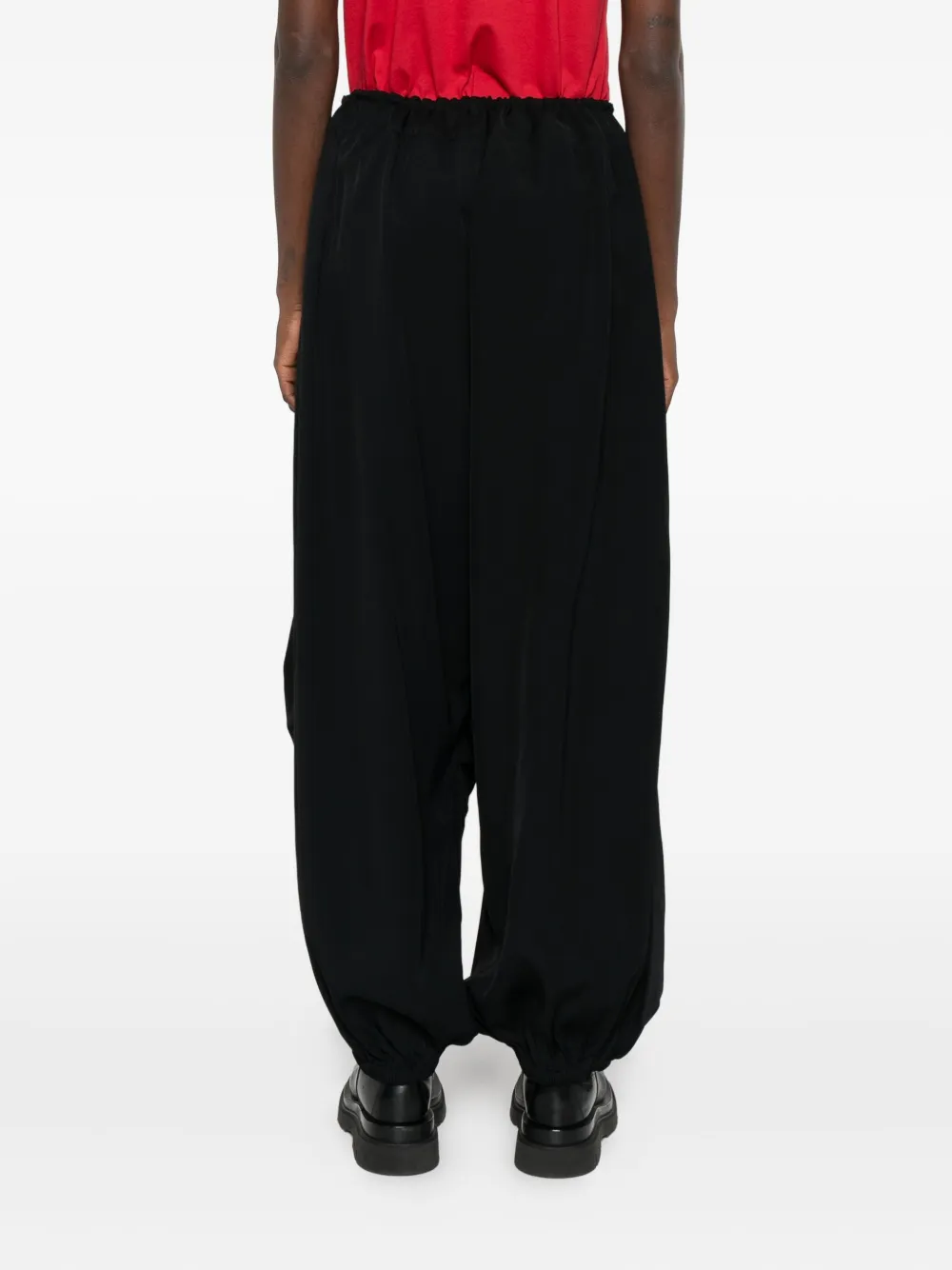 Y-3 Drawstring Elasticated Track Pants In Black