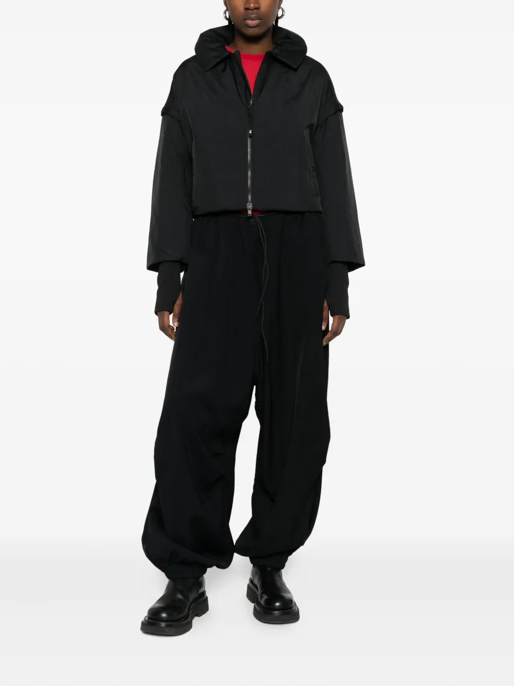 Y-3 drawstring elasticated track pants - Zwart