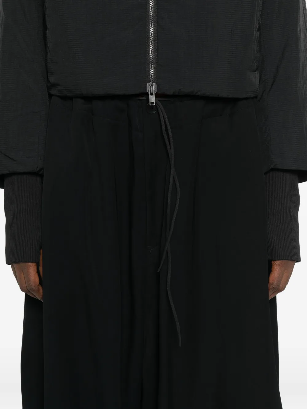 Y-3 Drawstring Elasticated Track Pants In Black