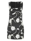 ROTATE BIRGER CHRISTENSEN flower mini dress - Black
