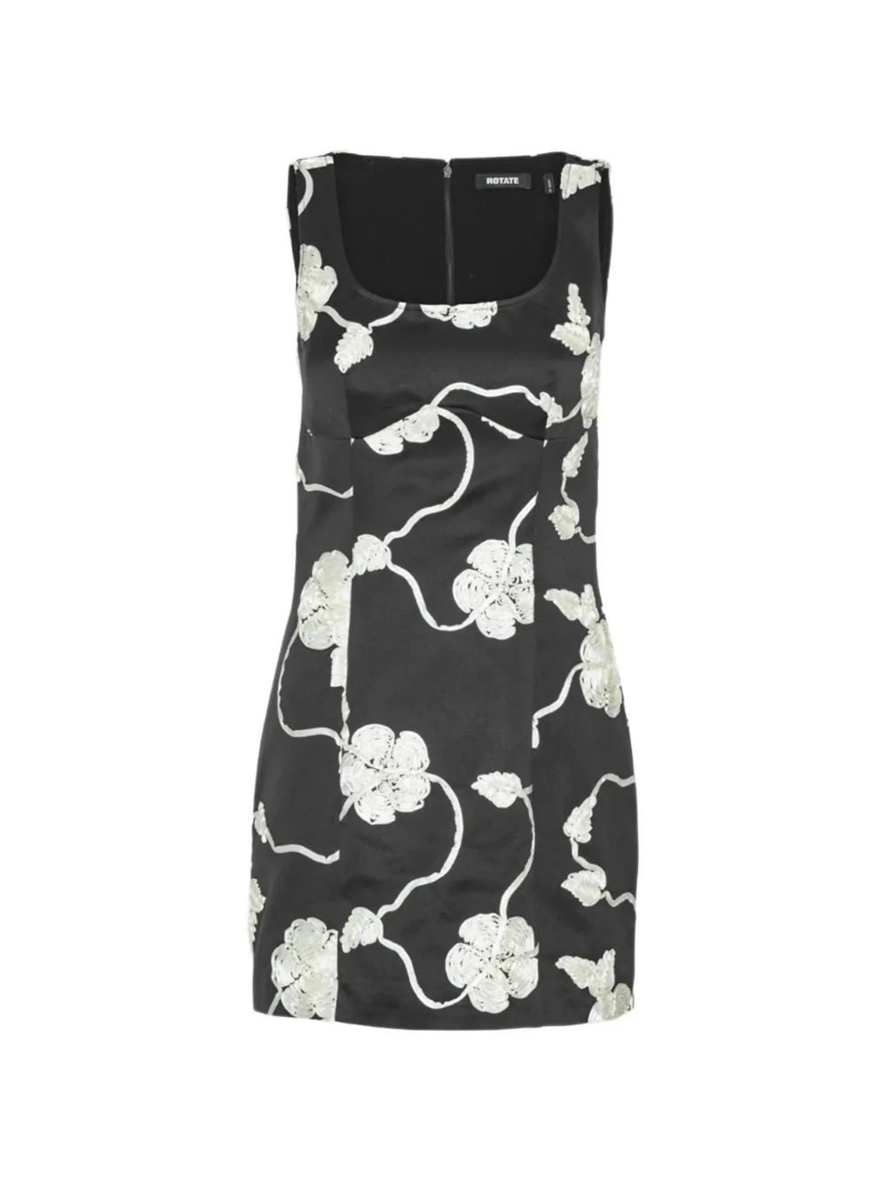 ROTATE BIRGER CHRISTENSEN flower mini dress - Schwarz
