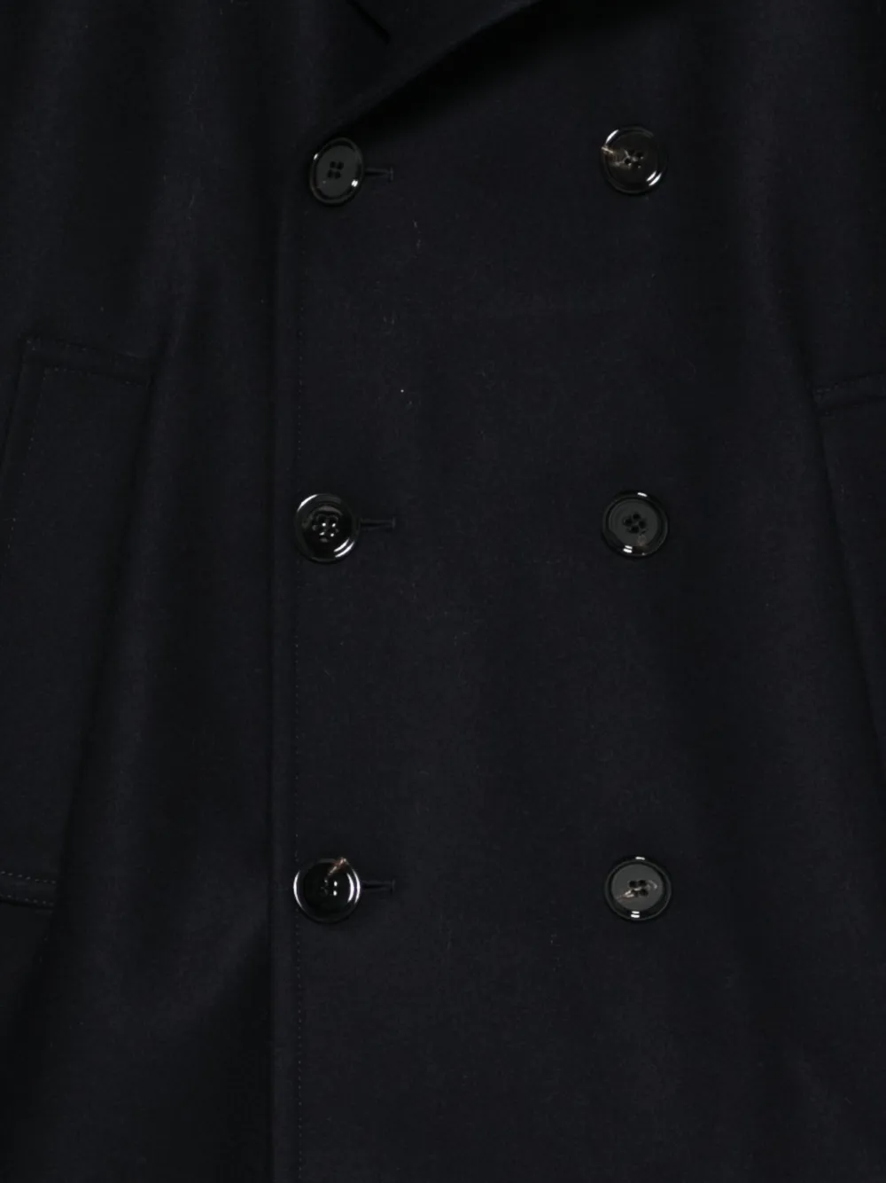 Dondup Double-breasted Jacket In Black