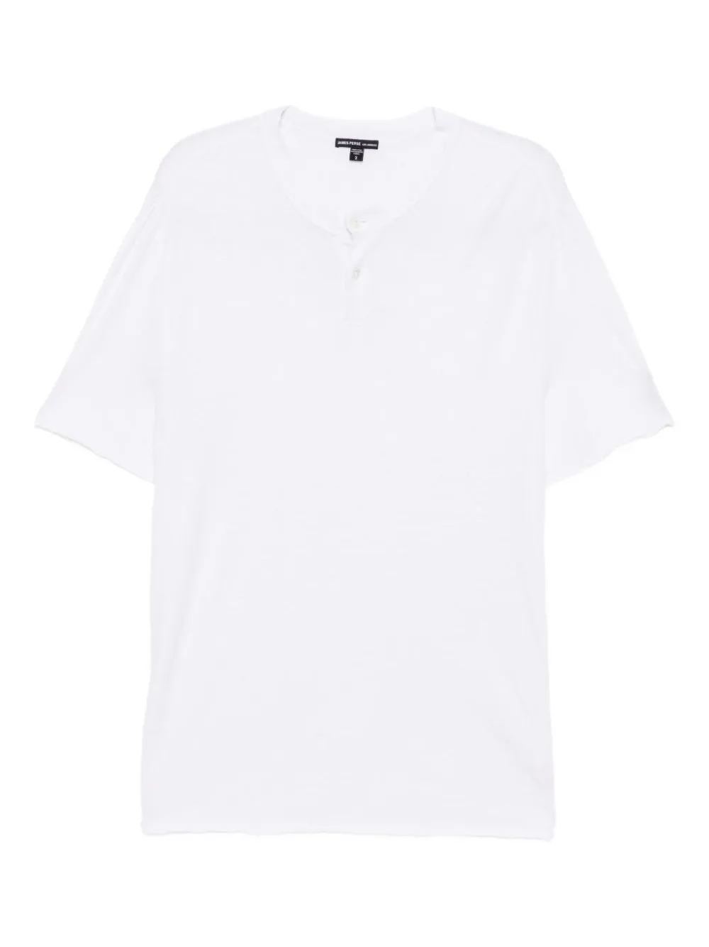 James Perse Two-button T-shirt In White