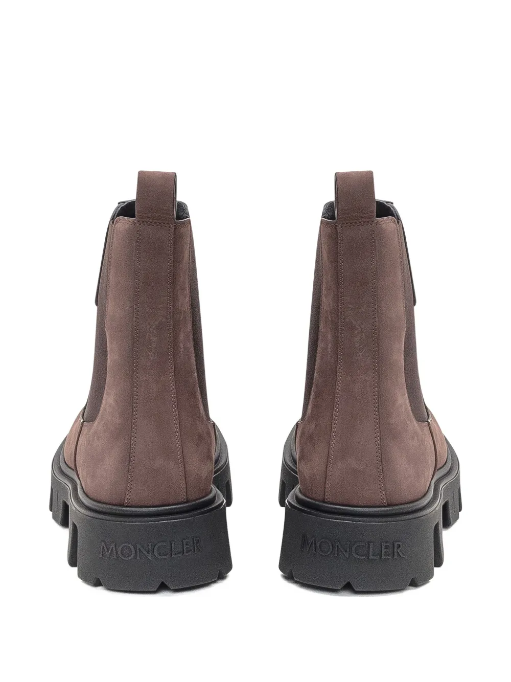 Moncler Peak City Nubuck elastic-panelled boots Brown