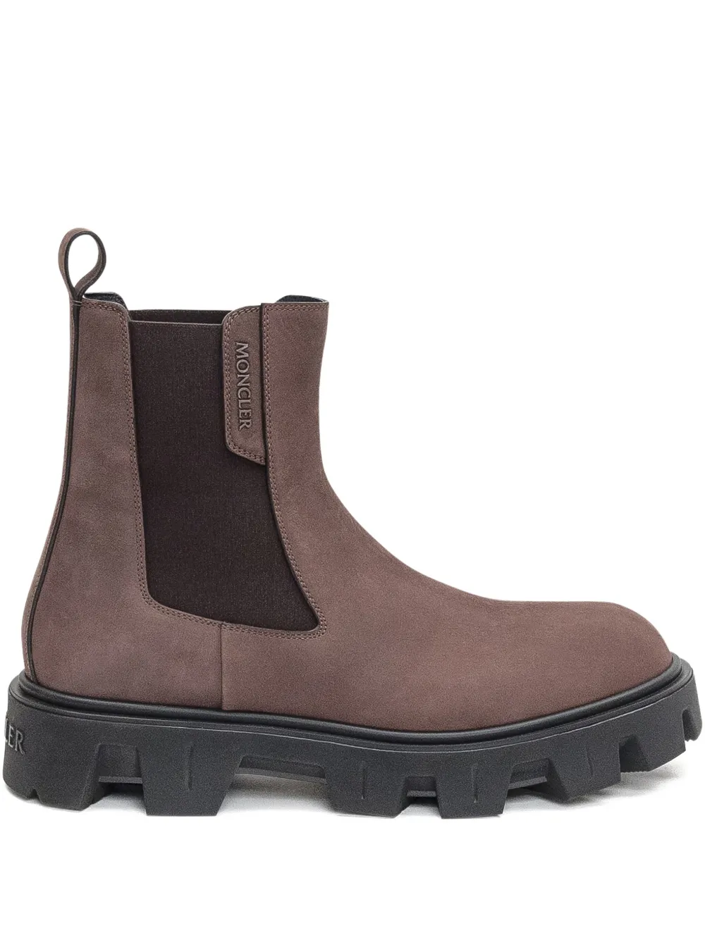 Moncler Peak City Nubuck elastic-panelled boots Brown