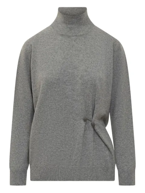Fabiana Filippi high-neck pin-detail sweater