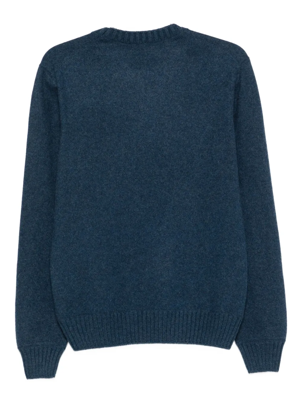 Vengera Crew-neck Wool Sweater In Blue