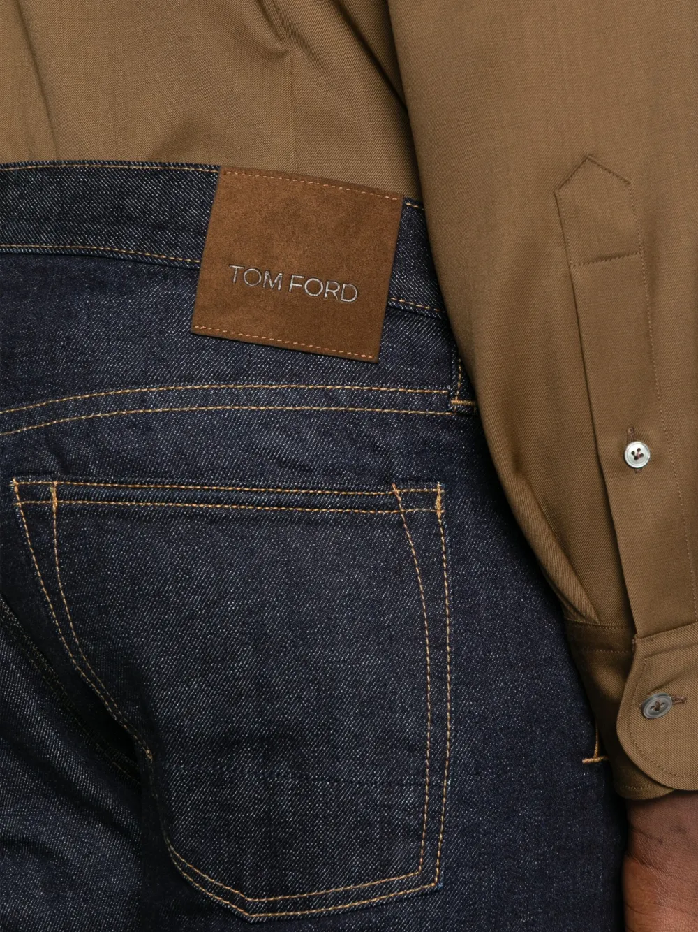 TOM FORD Selvedge Bootcut katoenen jeans Blauw