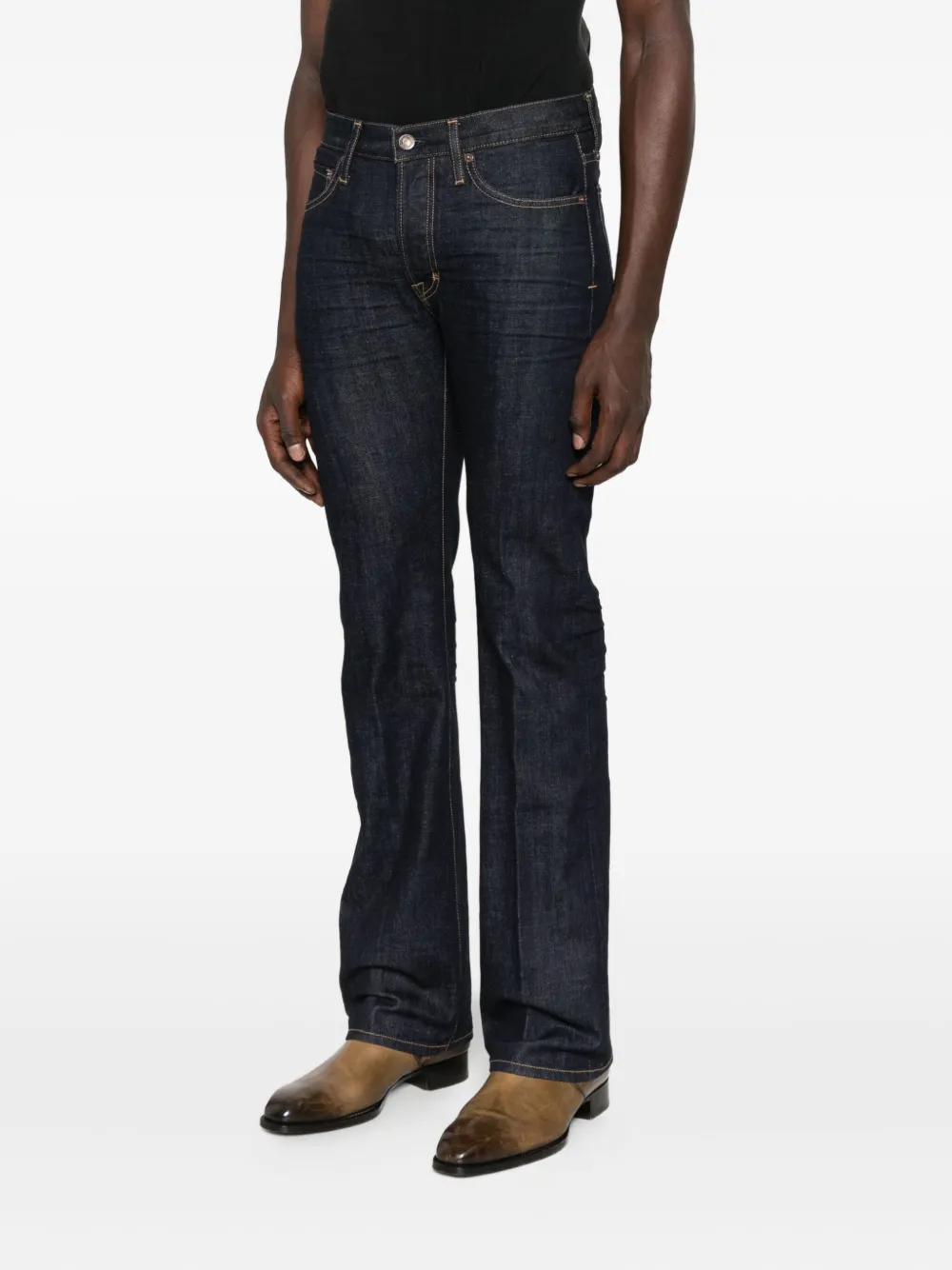 TOM FORD Selvedge Bootcut katoenen jeans Blauw