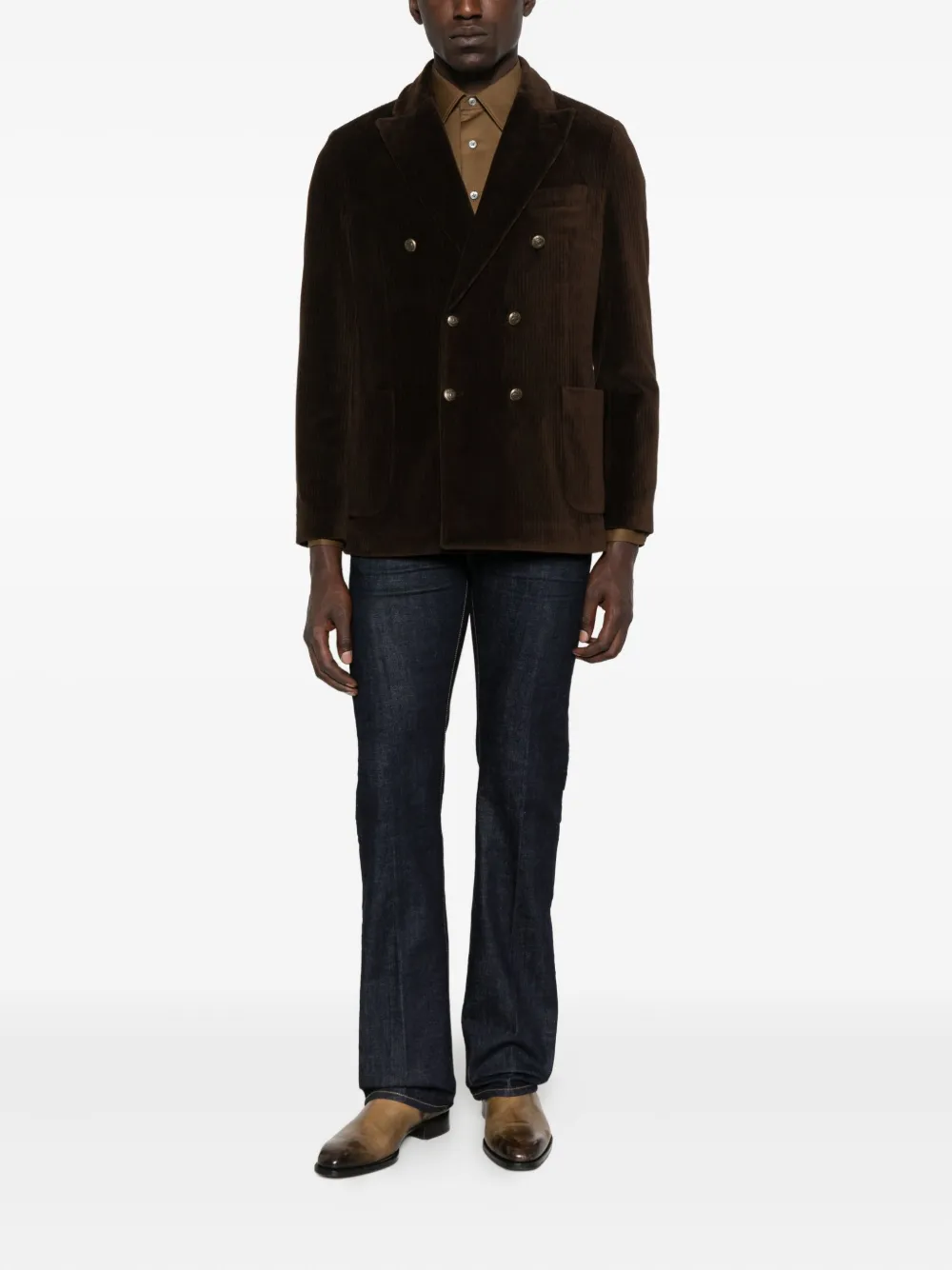TOM FORD Selvedge Bootcut katoenen jeans - Blauw