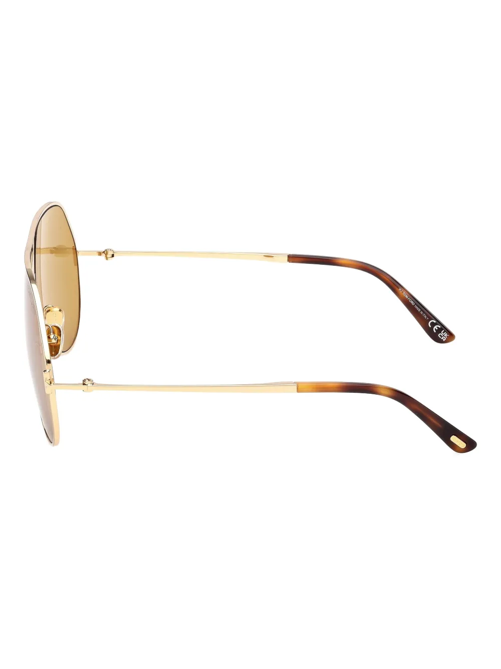 TOM FORD Eyewear Zonnebril met piloten montuur Goud