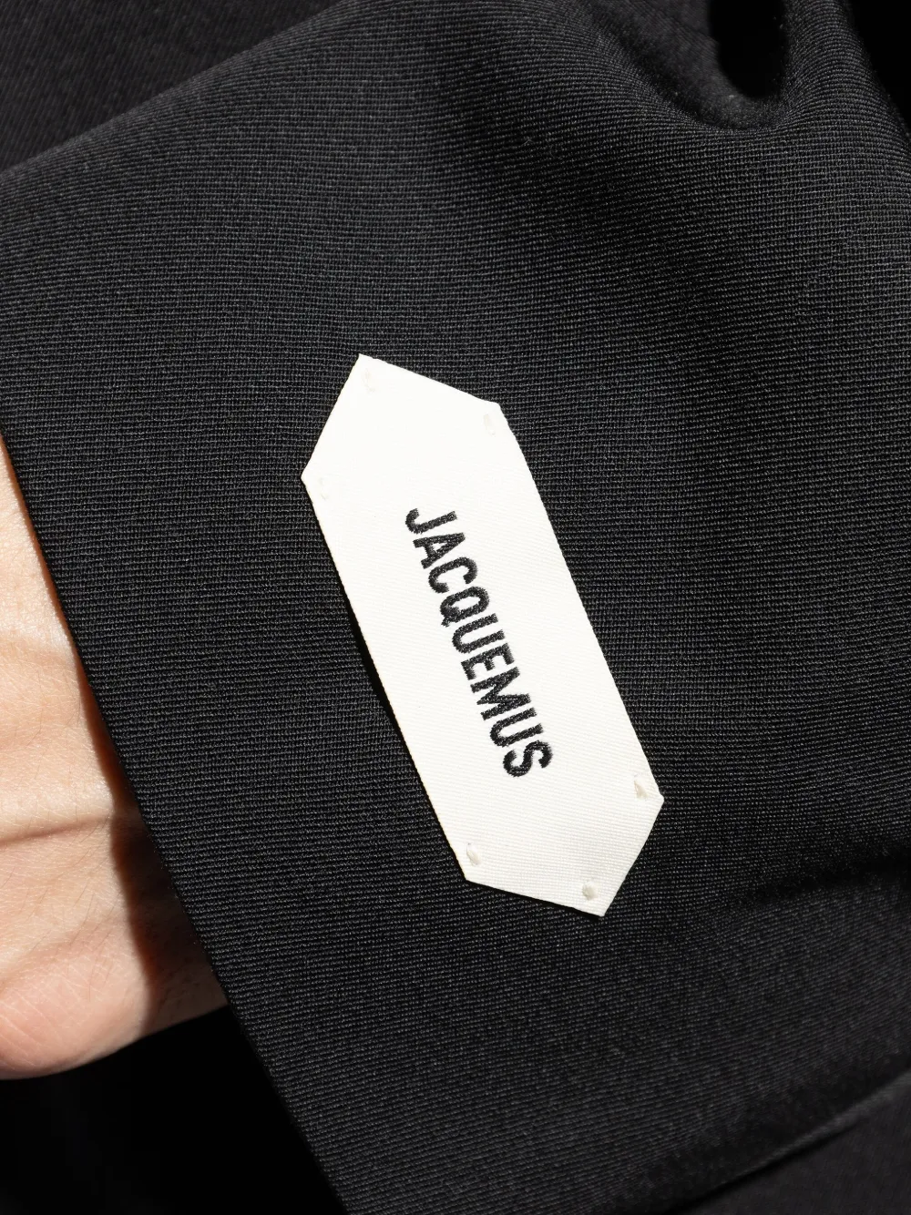 Jacquemus Fernando blazer met dubbele rij knopen en gewatteerde schouders Zwart
