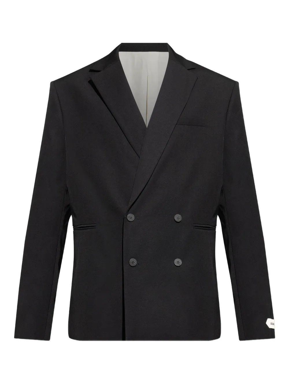 Jacquemus Fernando blazer met dubbele rij knopen en gewatteerde schouders Zwart