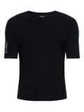 Balmain geometric-pattern short-sleeve T-shirt - Black