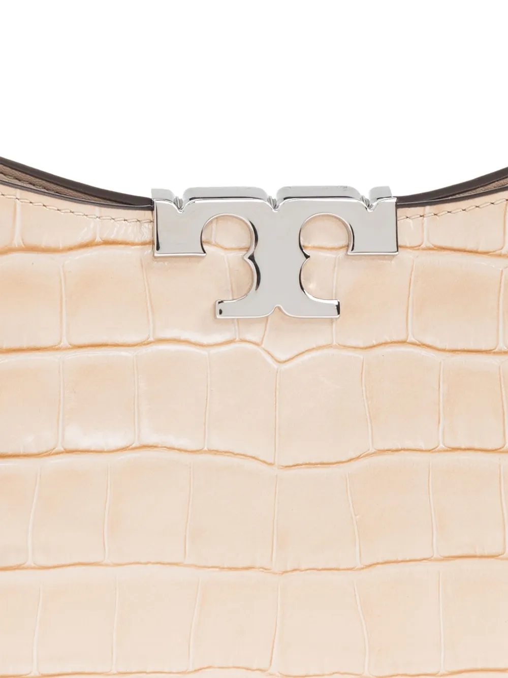 Tory Burch Eleanor Crocodile-embossed Shoulder Bag In Neutral