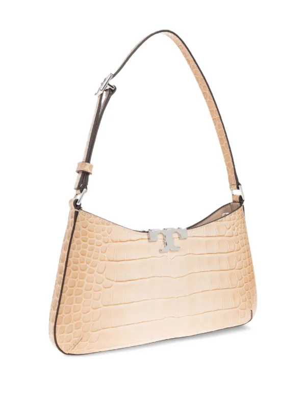 Tory Burch Eleanor crocodile-embossed Shoulder Bag Neutrals FARFETCH ID