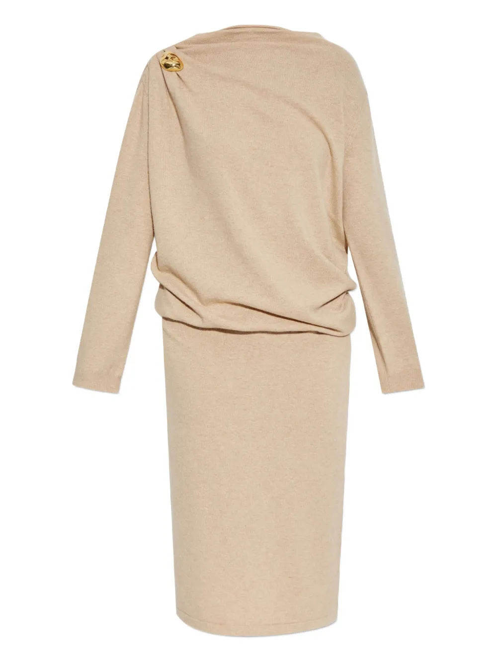 Fabiana Filippi draped midi dress Beige