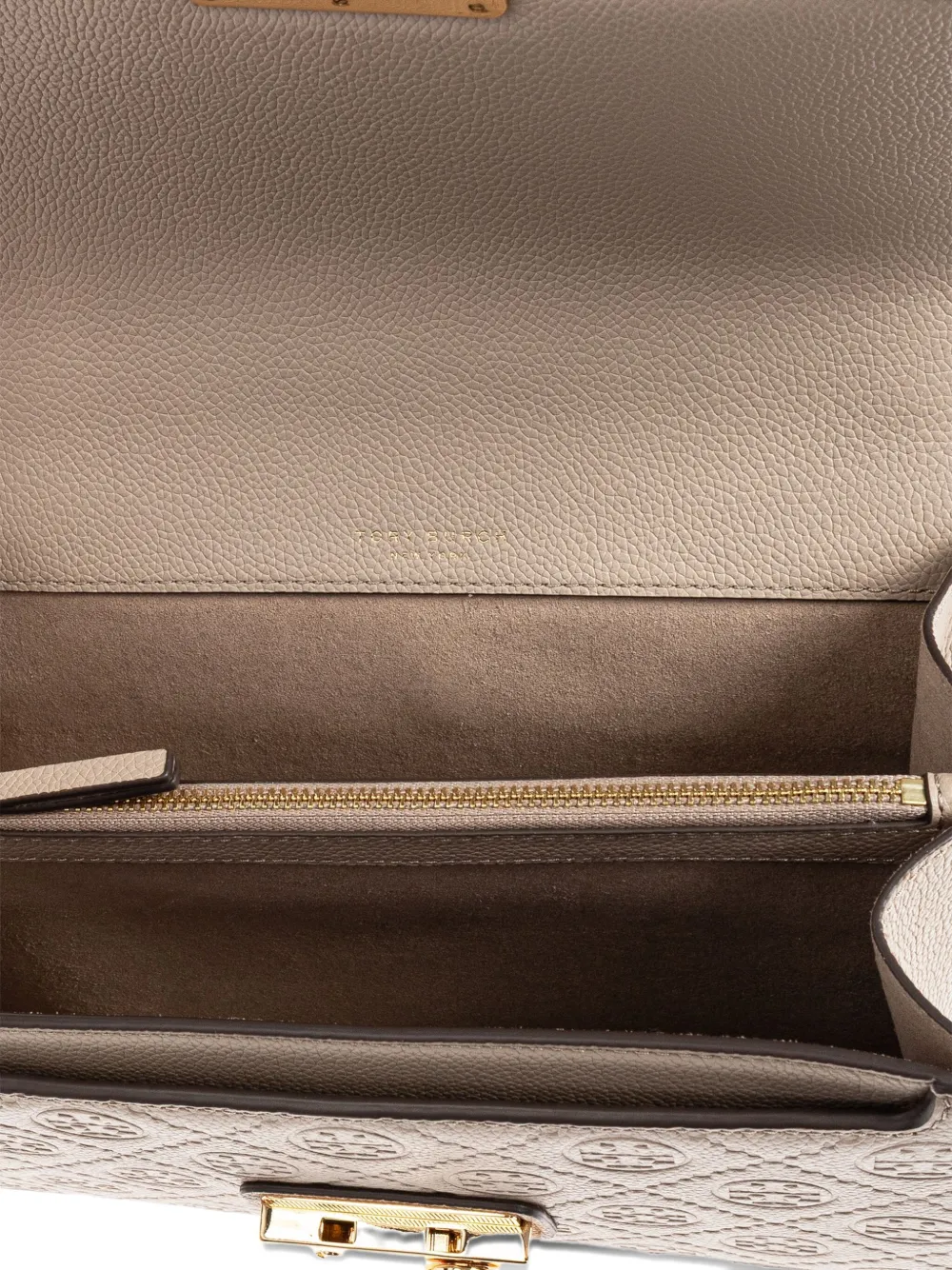 Tory Burch embossed logo flap bag 200
