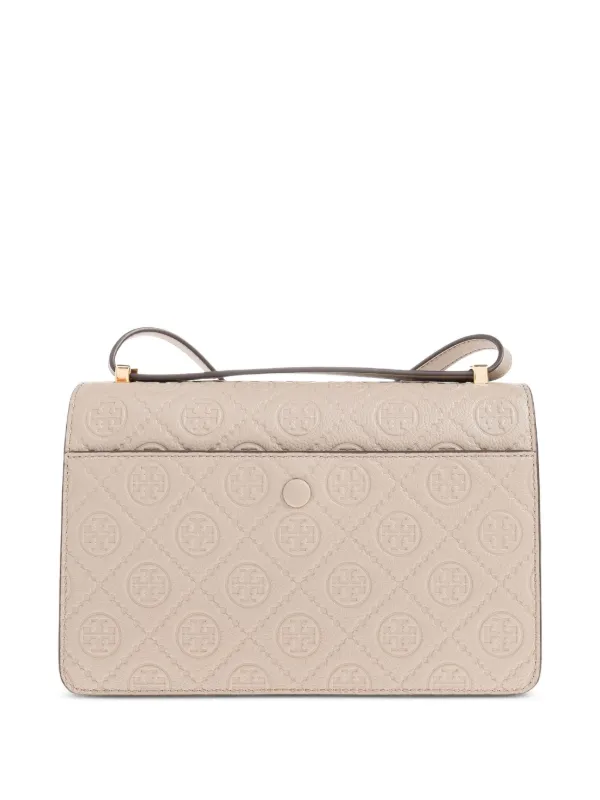 Tory Burch embossed-logo Flap Bag FARFETCH AU