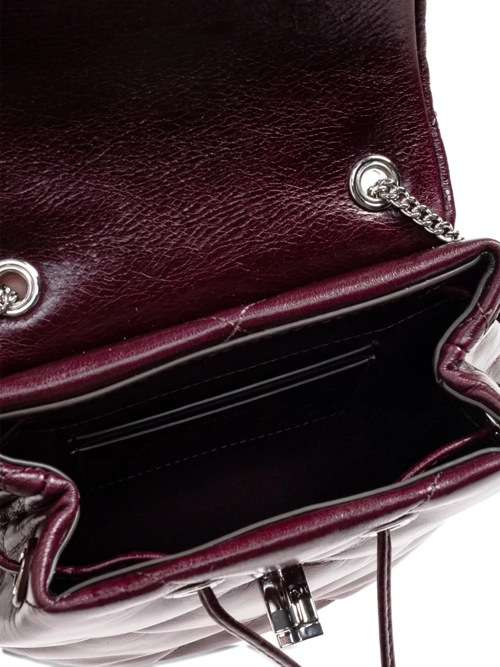 Tory Burch quilted leather backpack Paars