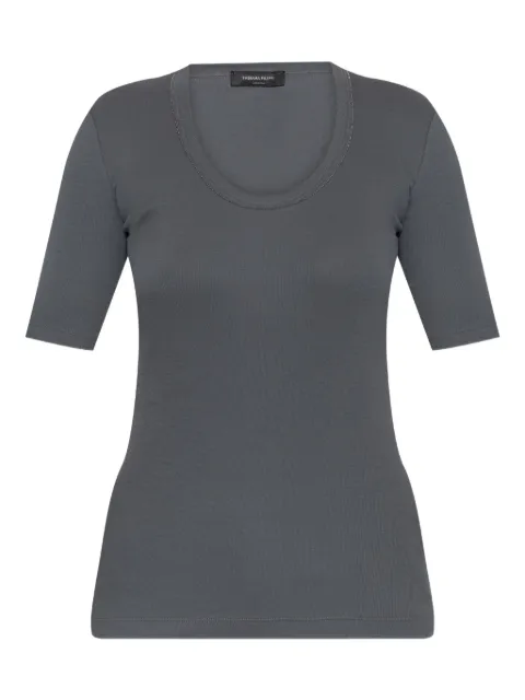 Fabiana Filippi short-sleeve embellished top