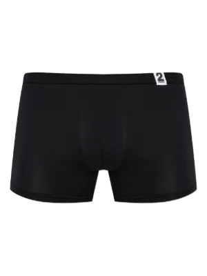 新品正規品　ディースクエアード　黒　ブリーフ　Sサイズ DSQUARED2 (ディースクエアード) リーフ柄 前閉じ ボクサー