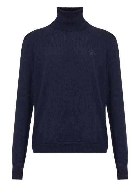 Bally embroidered roll-neck jumper
