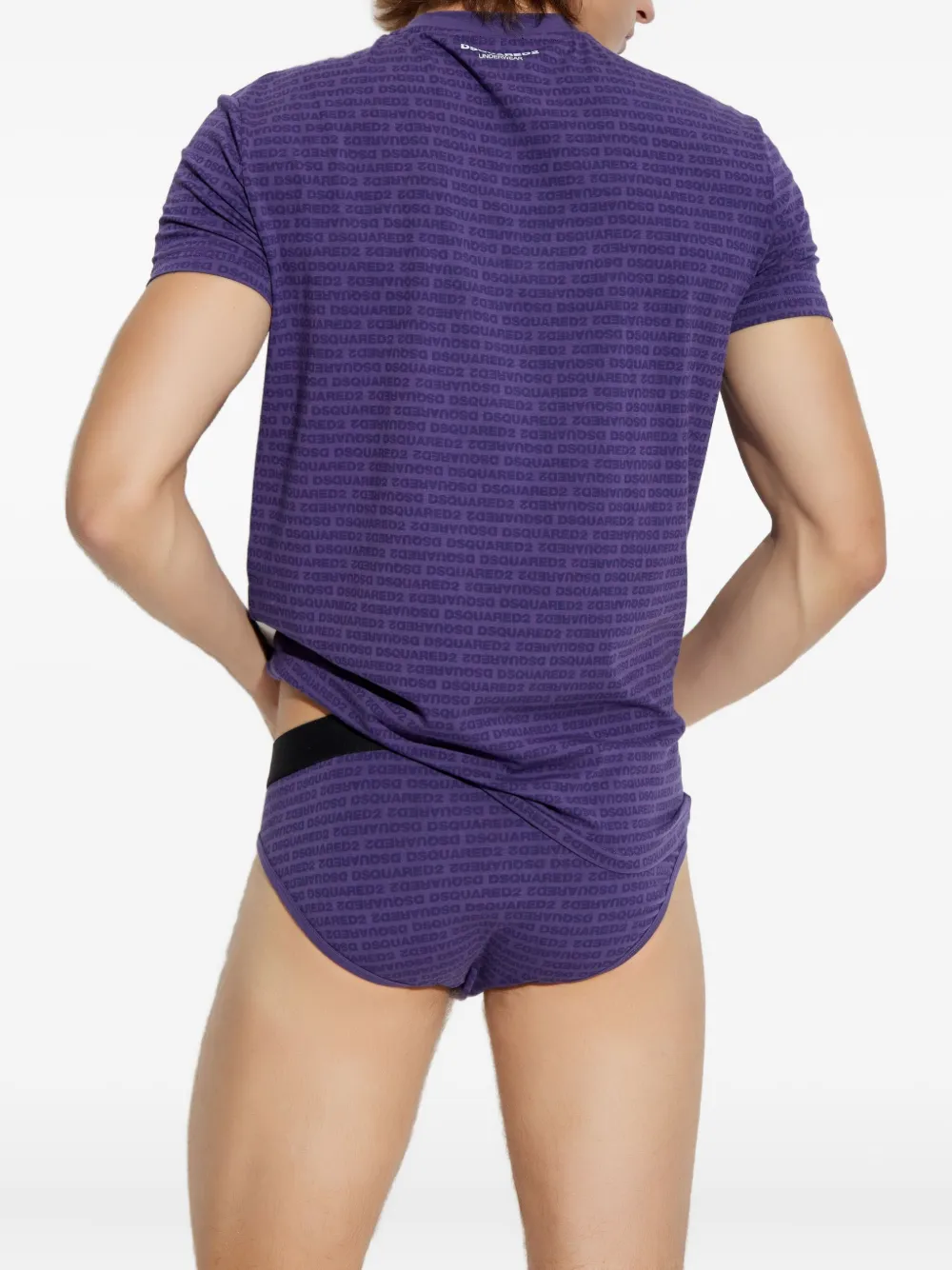 DSQUARED2 Pyjama met logoprint Paars