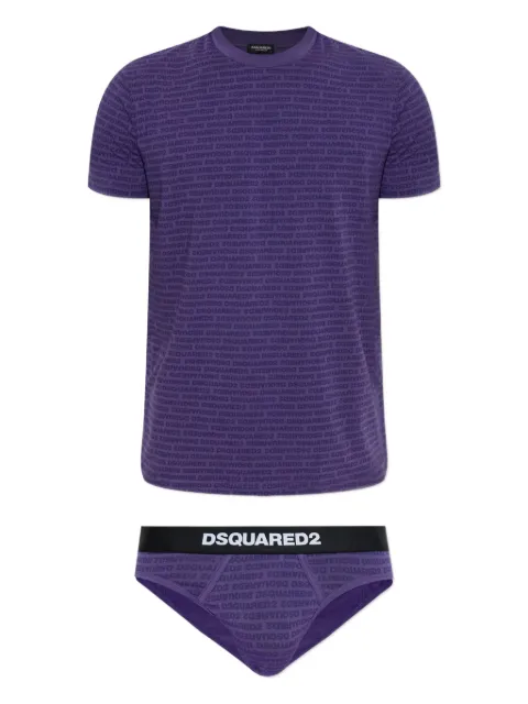DSQUARED2 logo-print pajama set