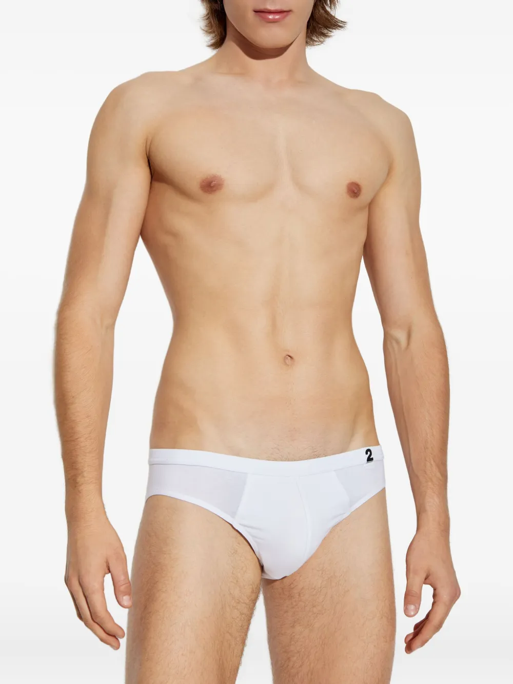 Dsquared2 Logo-label Briefs In White