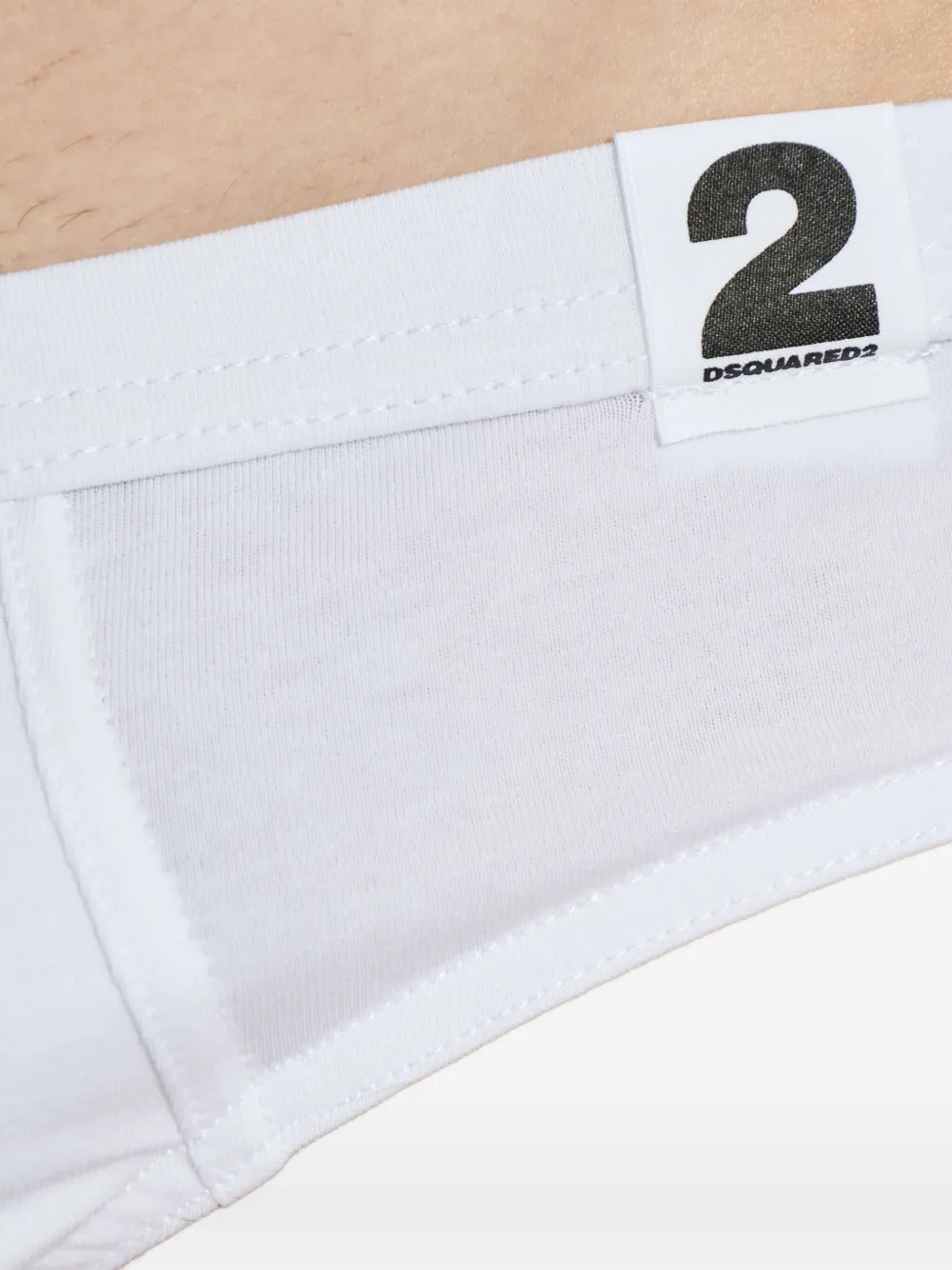 Dsquared2 Logo-label Briefs In White