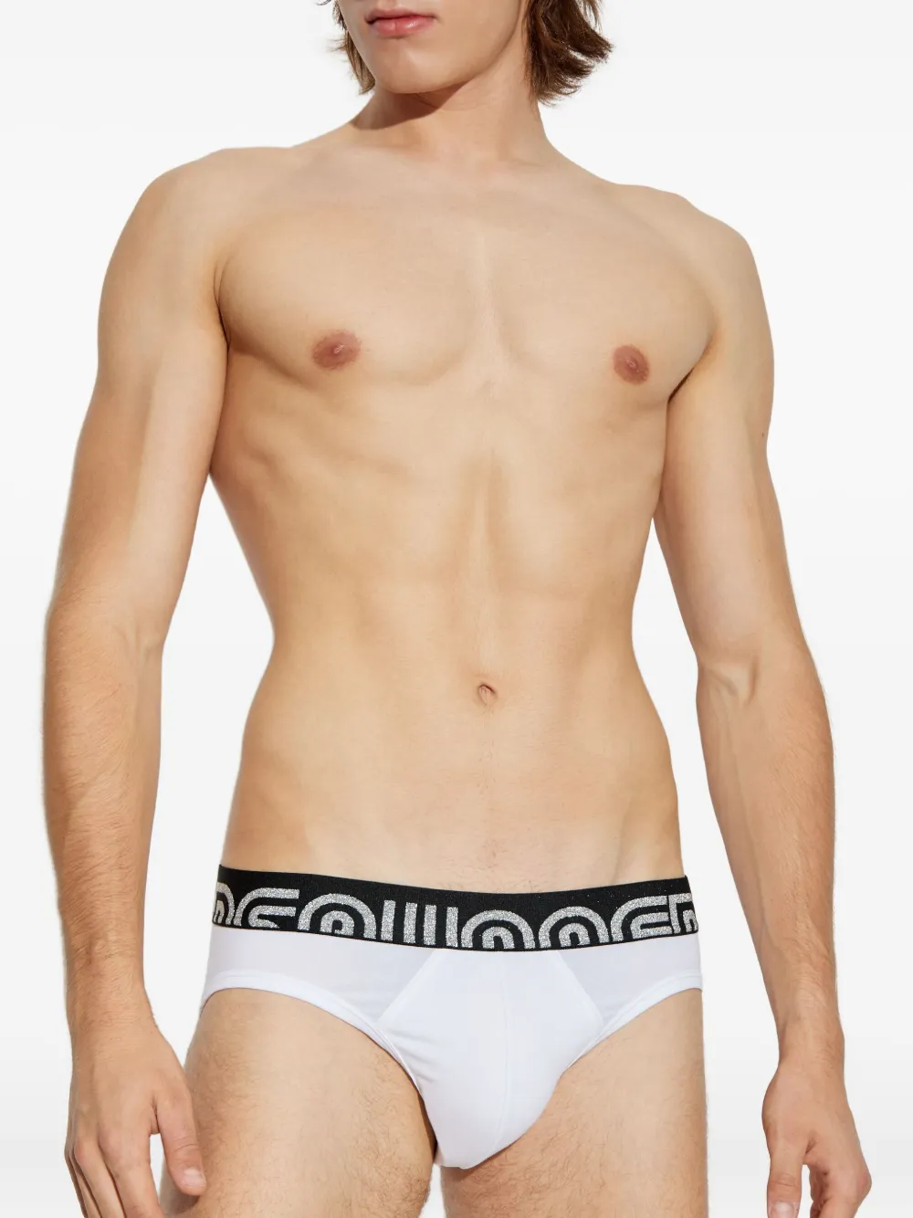 DSQUARED2 Slip met elastische tailleband Wit