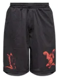 44 LABEL GROUP graphic-print shorts - Black