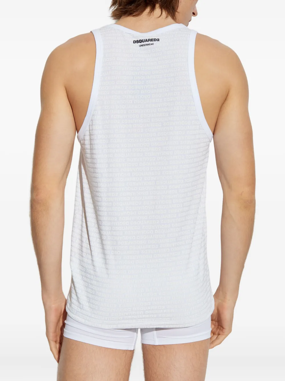 Dsquared2 Logo-print Tank Top In White