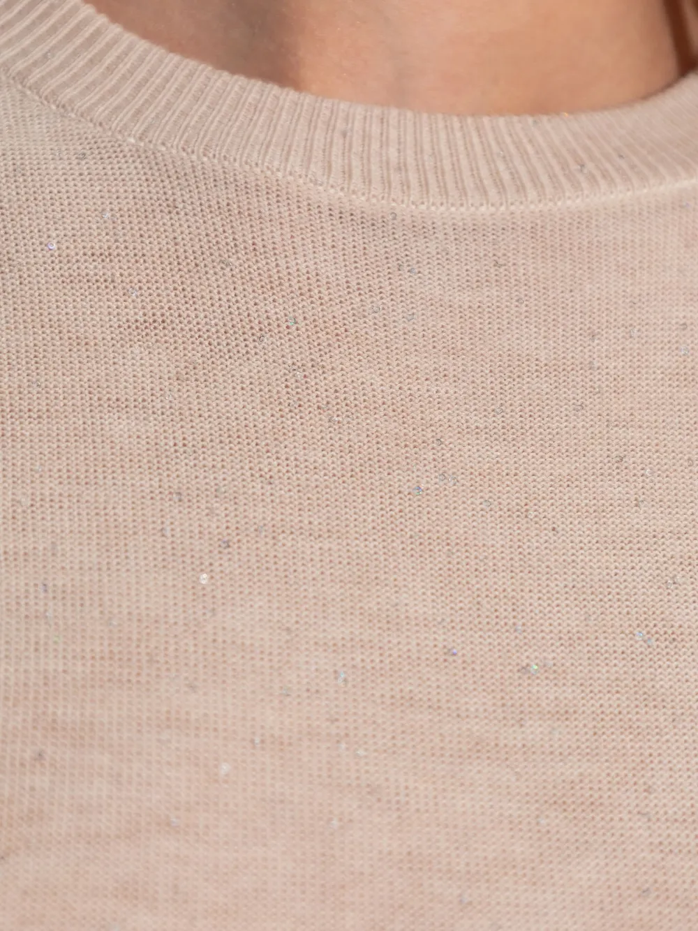 Fabiana Filippi embellished short-sleeve T-shirt Beige