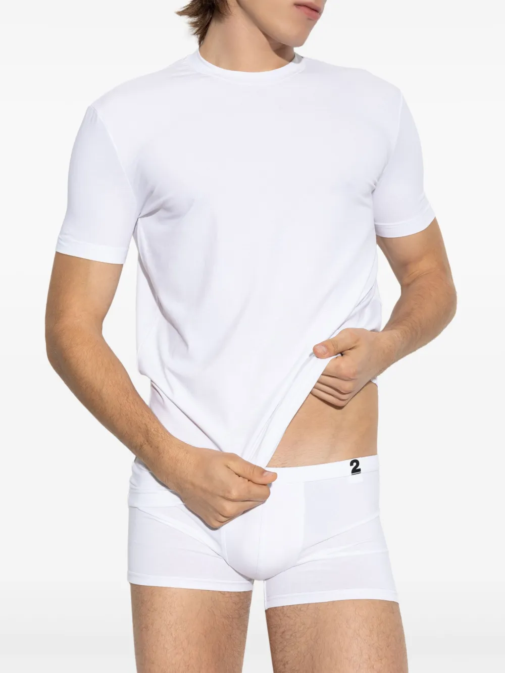 DSQUARED2 logo-embroidered cotton T-shirt | Image 2