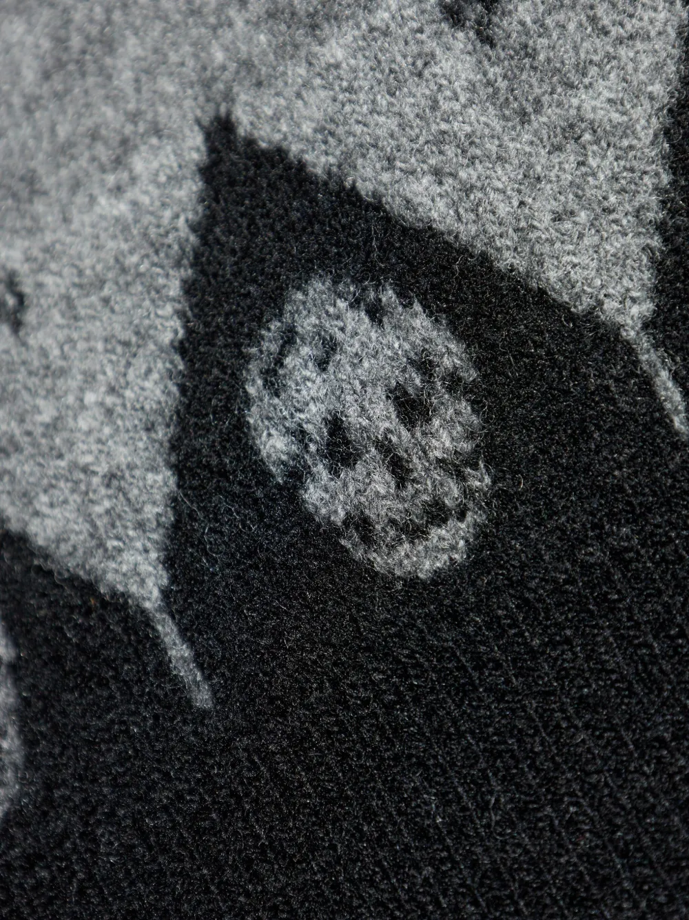 Alexander McQueen Wollen trui met doodskoppatroon Grijs