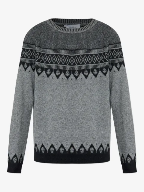 Alexander McQueen skull-motif wool sweater