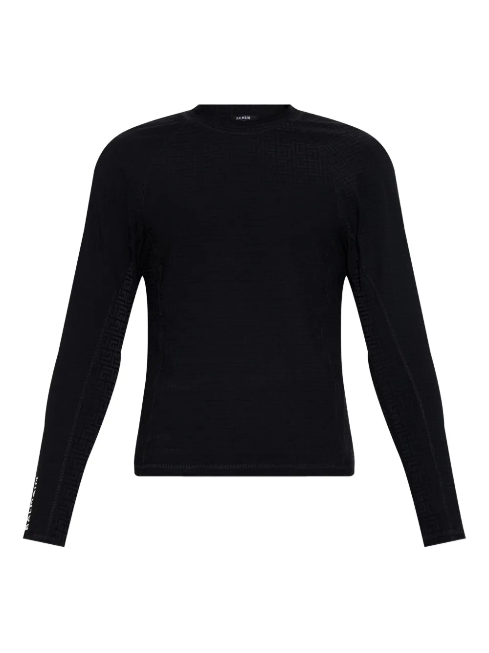 Balmain long-sleeve T-shirt Zwart