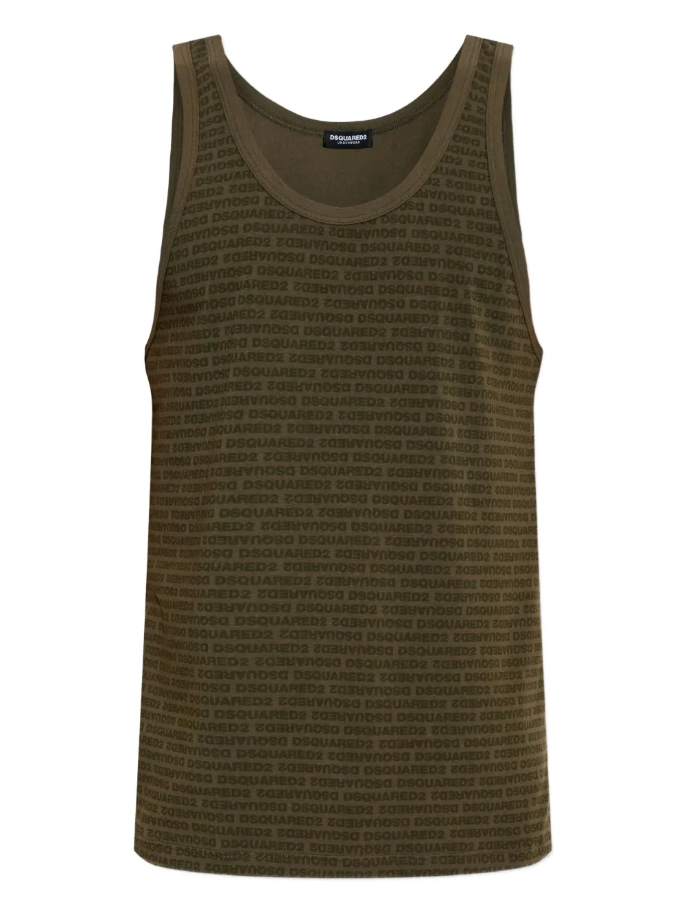DSQUARED2 logo-print tank top Groen
