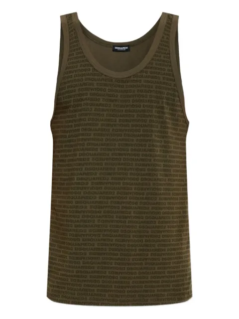 DSQUARED2 logo-print tank top