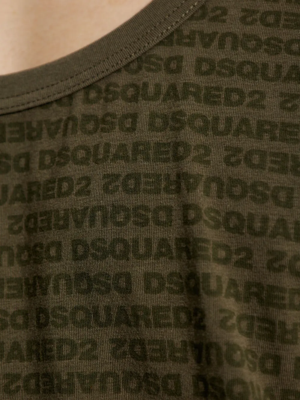 DSQUARED2 logo-print tank top Groen