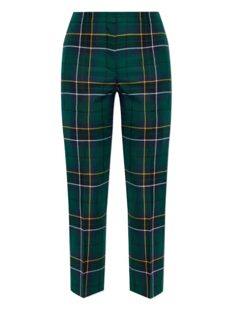 Alexander McQueen plaid wool trousers