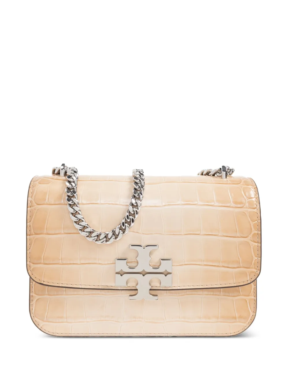 Tory Burch Eleanor クロコエンボス ショルダーバッグ S - ニュートラル Tory Burch Eleanor クロコエンボス ショルダーバッグ S - ニュートラル