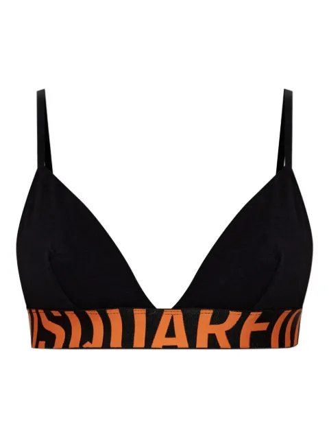 DSQUARED2 logo-band triangle bra