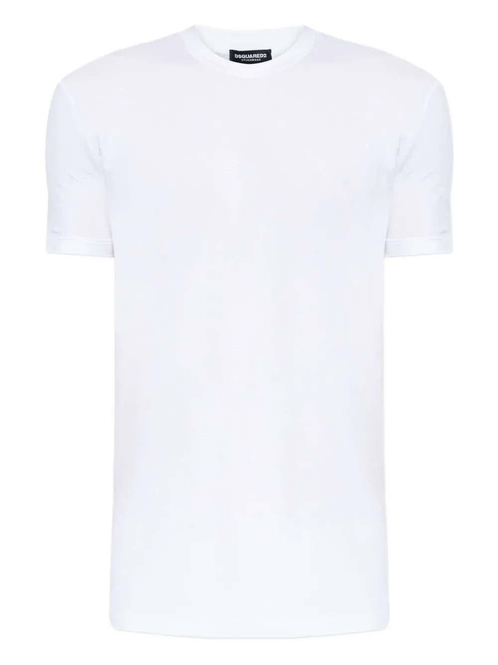 DSQUARED2 Katoenen T-shirt met geborduurd logo Wit