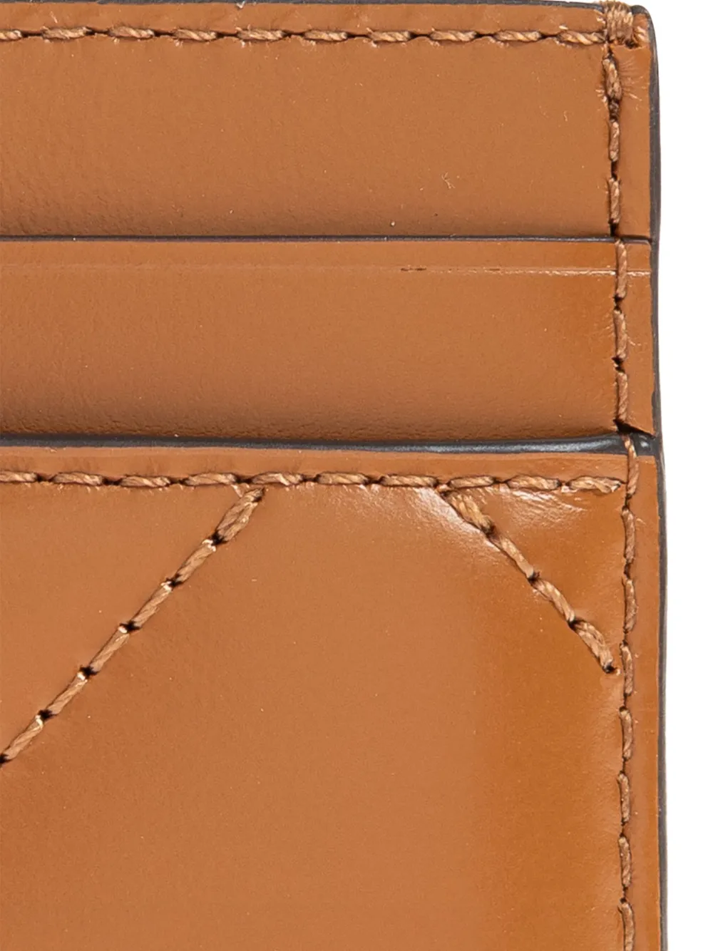 Tory Burch Kira quilted-logo cardholder Bruin