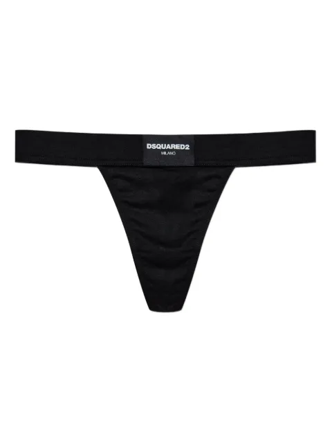 DSQUARED2 tanga con placa del logo